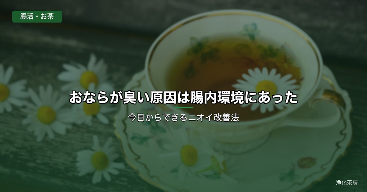 おならが臭い原因は腸内環境にあった