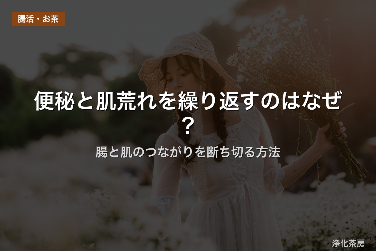 便秘と肌荒れを繰り返すのはなぜ？｜腸と肌のつながりを断ち切る方法