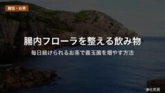 腸内フローラを整える飲み物｜毎日続けられるお茶で善玉菌を増やす方法
