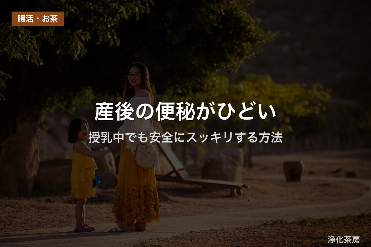 産後の便秘がひどい｜授乳中でも安全にスッキリする方法