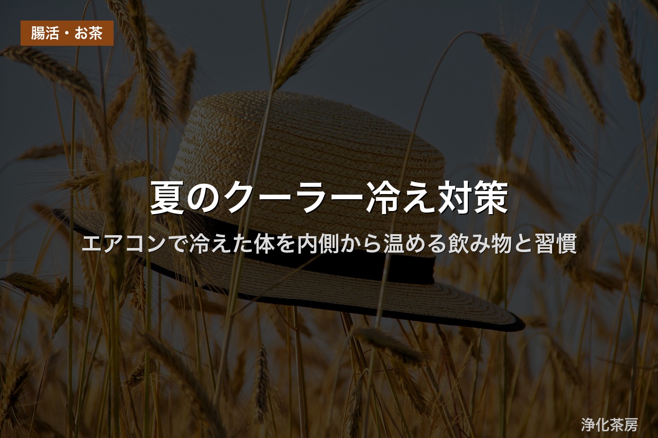 夏のクーラー冷え対策｜エアコンで冷えた体を内側から温める飲み物と習慣