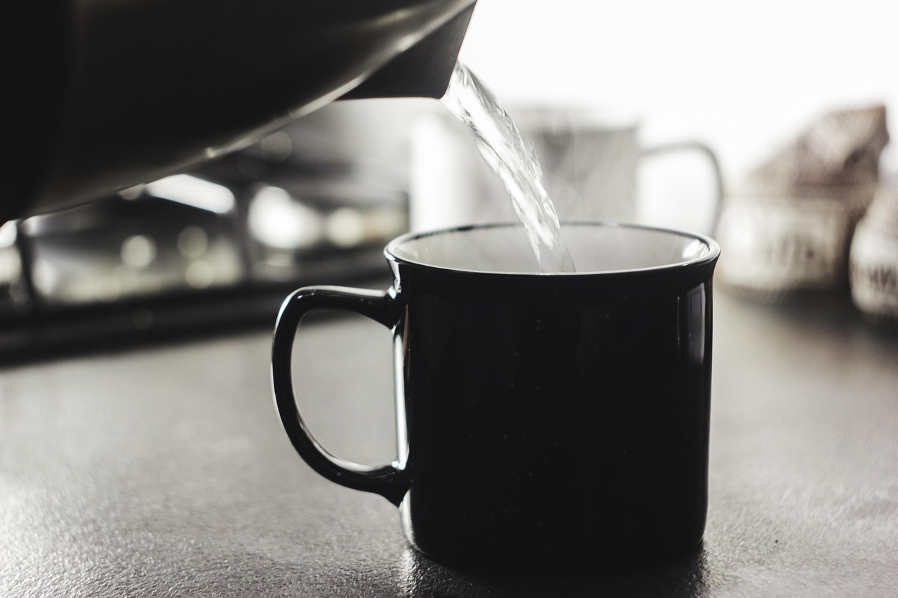 朝のお茶準備